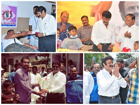 బంగారు బాలయ్య అంటూ ఫ్యాన్స్ హడావుడి (ఫోటోస్)