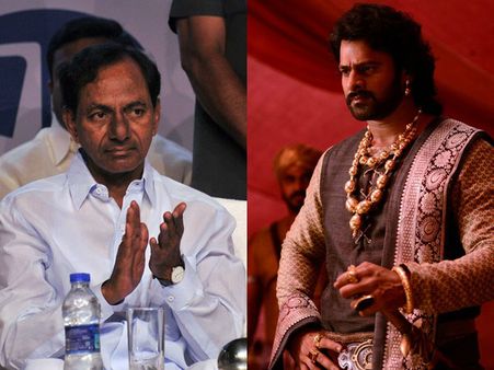 కేసీఆర్ కూడా... బాహుబలి చూస్తున్నారోచ్!