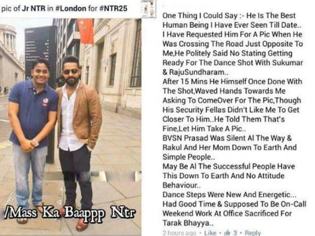 సాక్ష్యం ఇదిగో:ఎన్టీఆర్ ఏటిట్యూ్డ్,బిహేవియర్ గురించే