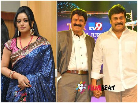 ఉదయభాను ఓవర్ స్పీడు...బ్రేకేసిన బాలకృష్ణ,చిరంజీవి