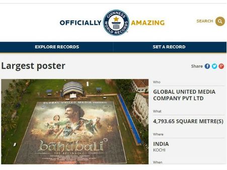 గిన్నిస్ వరల్డ్ రికార్డులో నమోదైన ‘బాహుబలి’ (ఫోటో)