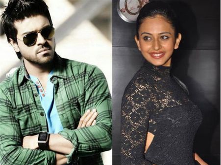 ఆన్ లొకేషన్ ఫొటో: రామ్ చరణ్, రకుల్ ప్రీతి సింగ్