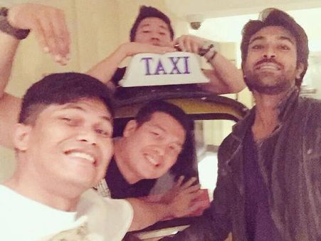 పార్టీ....సెట్స్‌లో రామ్ చరణ్ హల్ చల్ (ఫోటోస్)