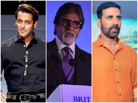 ఫోర్బ్స్ హైయెస్ట్ పెయిడ్ యాక్టర్స్: టాప్10లో అమితాబ్, సల్మాన్, అక్షయ్