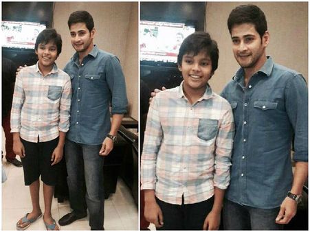 'శ్రీమంతుడు'కు సపోర్ట్ కోసమా?: పవన్ కళ్యాణ్ కొడుకు అకీరాతో మహేష్ బాబు