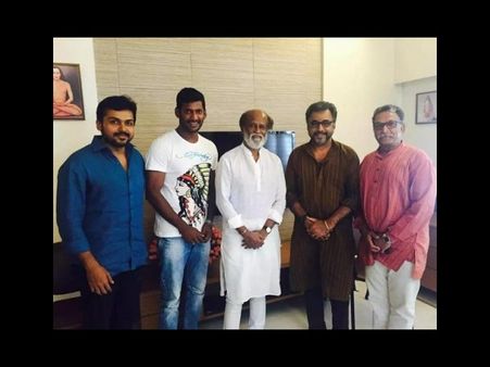 మద్దతు కోసం :రజనీ, కమల్‌ కలిసిన విశాల్‌ (ఫొటోలు)