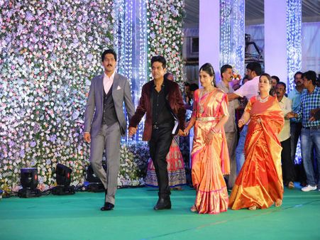 హీరో కూతురు పెళ్లి :తెలుగు సినీ ప్రముఖలంతా అక్కడే (ఫొటోలు)