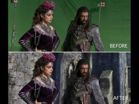 పులి: విఎఫ్ఎక్స్ ముందు, తర్వాత... (ఫోటోలు)