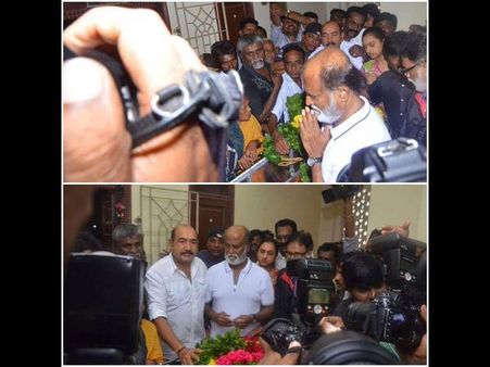 ఫోటోలు : మనోరమ భౌతిక దేహానికి రజనీ కాంత్ తో సహా స్టార్స్ నివాళి