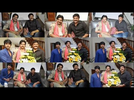 వీడియో‌: చిరుని, చరణ్ ని పవన్‌ కలిసిన క్షణాలు