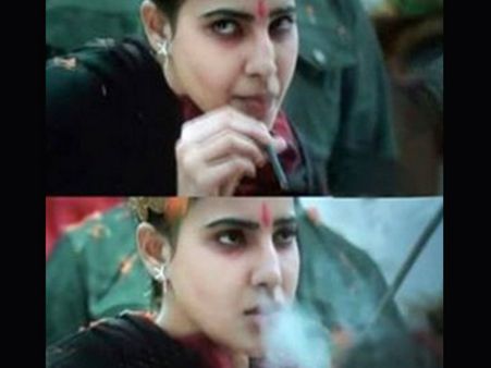 దమ్ము కొడుతూ సమంత మాస్ లుక్...(ఫోటో)