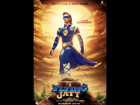 'ఎ ఫ్లయింగ్‌ జాట్‌' :ఇండియన్ స్క్రీన్ పై కొత్త సూపర్ హీరో (ఫొటో)
