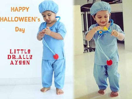 హ్యపీ హాలోవీన్స్: అల్లు అర్జున్ కొడుకు సరికొత్త లుక్ (ఫోటో)