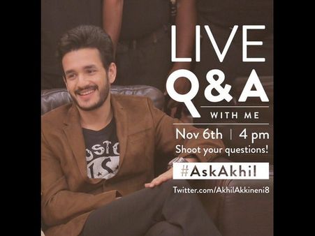 లైవ్ ఛాట్: అఖిల్ తో గా మాట్లాడుకుంటున్నారా?