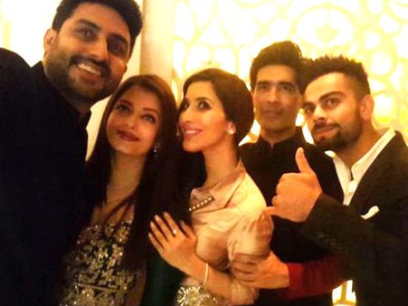 షారుక్, ఐష్, అభిషేక్, విరాట్, హర్భజన్, గీతా బ్రసా సందడి (ఫోటోస్)