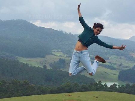 బ్రహ్మోత్సవం: ఊటీ షూటింగులో కాజల్ (ఫోటో)