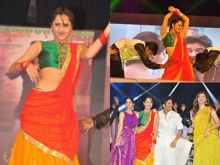 నాగ్‌‌తో డాన్స్: హీరోయిన్ కంటే అనసూయే..హాట్ (ఫోటోస్)