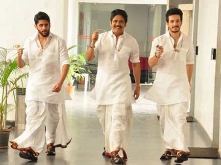 బంగార్రాజు గెటప్‌లో అదరగొట్టిన అక్కినేని త్రయం (ఫోటోస్)