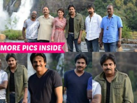 చూస్తూంటే ఏమనిపిస్తోంది? :తన టీమ్ తో పవన్ (కొత్త ఫొటోలు)