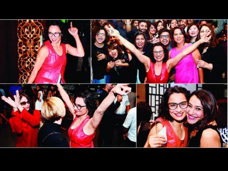 ఓ వైపు విడాకులు, బార్లో పార్టీ చేసుకున్న హీరో భార్య ? (ఫోటోస్)