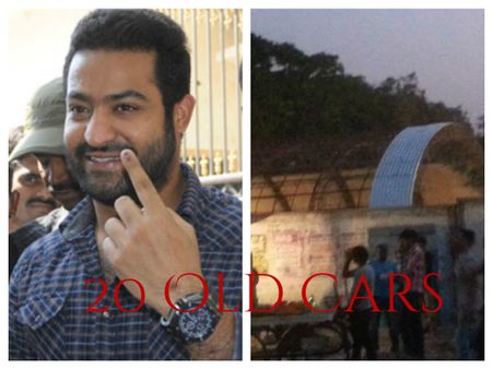 ఎన్టీఆర్ కోసం పాత కార్లు సేకరణ...పెద్ద షెడ్ (షెడ్ ఫొటోలు)