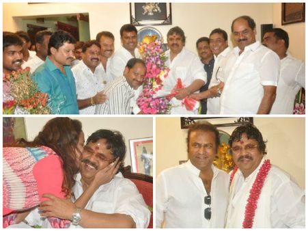 దాసరి బర్త్‌డే స్పెషల్: ముద్దు పెట్టి విష్ చేసిన మంచు లక్ష్మి (ఫోటోస్)