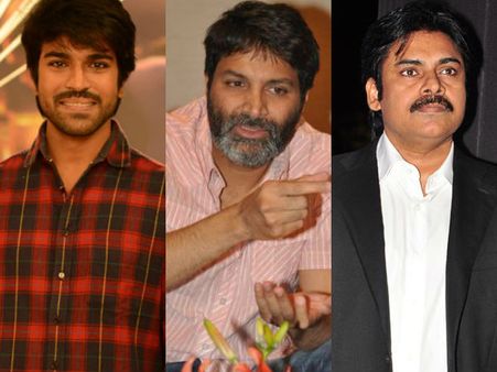 చెర్రీకి కథ చెప్పు... నేనే నిర్మిస్తా: త్రివిక్రమ్‌తో పవన్ కళ్యాణ్!