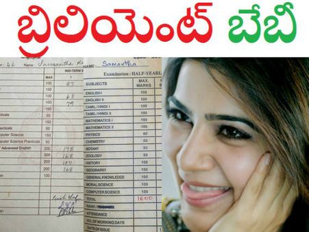 ఇదీ సమంతా స్కూల్ ప్రోగ్రెస్‌ కార్డు: తమన్, హరీష్ శంకర్, లక్ష్మి మంచు వీళ్లంతా...
