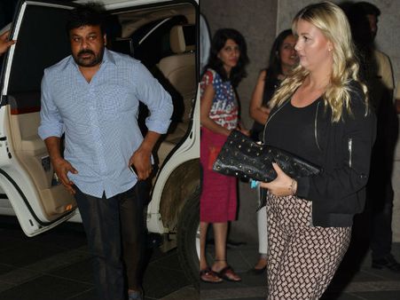 అన్నయ్య బర్త్ డే పార్టీ: పవన్ రాలేదు కానీ ఆవిడొచ్చింది? (ఫోటోస్)