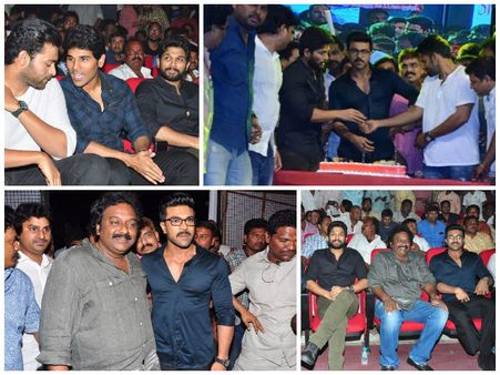 చిరు బర్త్ డే సెలబ్రేషన్స్: వరుణ్ ఏడ్చిన రోజు, సొంత నిర్మాణంపై చెర్రీ (ఫోటోస్)