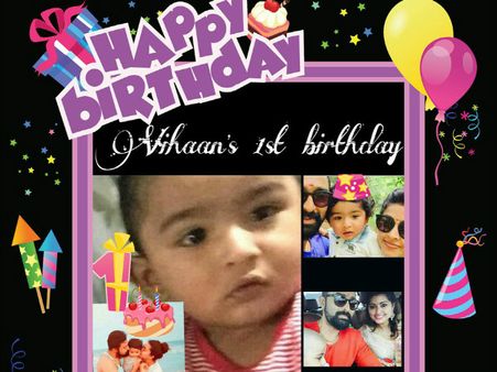 ఎంతముద్దుస్తున్నాడో : స్నేహ కొడుకు తొలి పుట్టిన రోజు సెలబ్రేషన్ (ఫొటోలు)