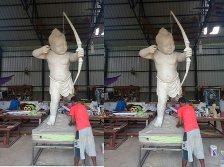 ‘రెమో’ పబ్లిసిటీ కోసం మన్మథ విగ్రహాలు