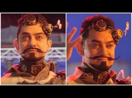 ఇదేంటీ ఇలా ఉన్నాడు...!? మరీ వెరైటీ లుక్ లో అమీర్ ఖాన్