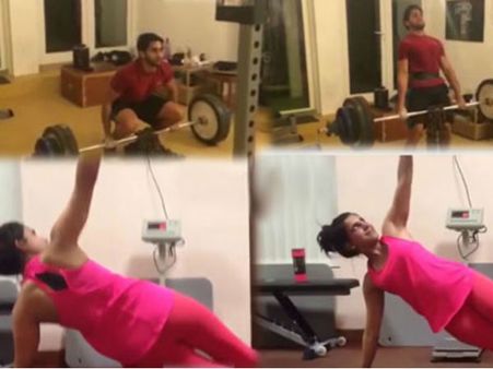 చూసారా? కాబోయే భార్య భర్తలు చైతూ, సమంత షాకింగ్ వర్కౌట్స్ (వీడియో)