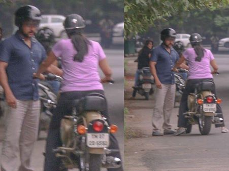 అంతా షాక్: హీరో సూర్య తన భార్య జ్యోతిక కోసం నడిరోడ్డుపై...! (ఫోటోస్)