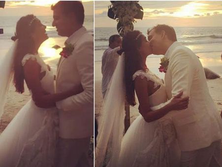 సినిమా రిలీజ్ మర్నాడే... సైలెంట్ గా బీచ్ లో బోయ్ ఫ్రెండ్ ని పెళ్లి చేసేసుకుంది(ఫొటోలు)