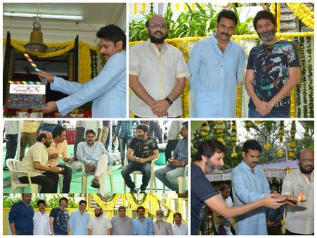 పవన్ కళ్యాణ్-త్రివిక్రమ్ న్యూ ఫిల్మ్ ప్రారంభోత్సవం (ఫోటోస్)