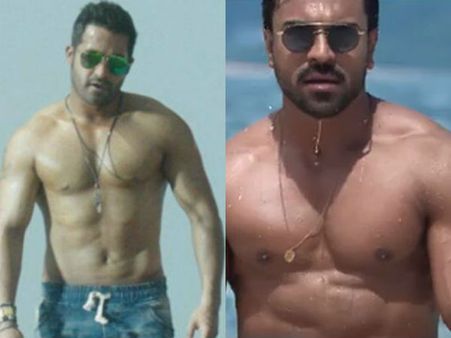 రామ్ చరణ్ ఎన్టీఆర్ ని కాపీ చేసాడు అంటూ పోస్ట్ లు... సోషల్ మీడియాలో ధృవ ని ఆడుకుంటున్నారు