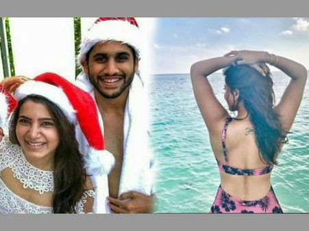 ఇద్దరూ కలిసే వెళ్ళారు.... సమంతా నాగచైతన్య మాల్దీవుల్లో ఇలా