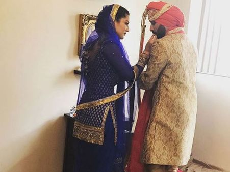 సోదరుడి వివాహం: సన్నీ లియోన్‌ని ఇలా ఎప్పుడూ చూడలేదు (ఫోటోస్)