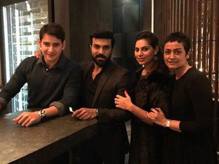 ఫుల్ ఎంజాయ్ :న్యూఇయర్‌ పార్టీలో సూర్య, మాధవన్‌ ,మహేష్ ‌, రామ్ చరణ్ (ఫొటోలు)