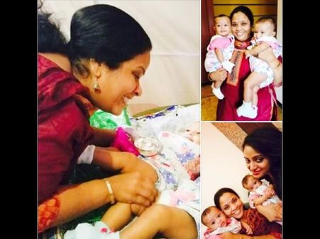 యాంకర్ ఉదయభాను కవల పిల్లల ఫోటోలు ఇదిగో...