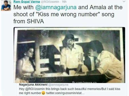 నేను రైట్ నెంబర్నే కిస్ చేసాను....అమల గురించి నాగార్జున ఆసక్తికర ట్వీట్!