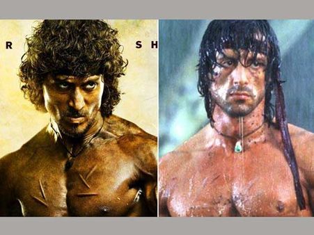 టైగర్ ఇరుగదీశాడు.. ఫస్ట్‌లుక్ అదుర్స్.. రాంబో రీమేక్‌పై స్టాలోన్ ఏమన్నాడంటే..