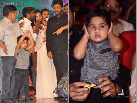 డిజే వేడుకలో ఫోజులు కొట్టిన అల్లు అర్జున్ కొడుకు, వెరీ క్యూట్ (ఫోటోస్)