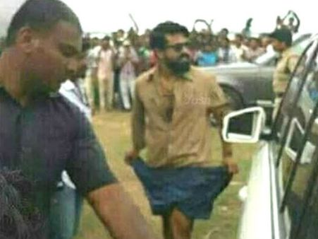 రంగస్థలం సెట్స్ పై రామ్ చరణ్ కి గాయాలు: అయినా సరే షూటింగ్ ఆపలేదు