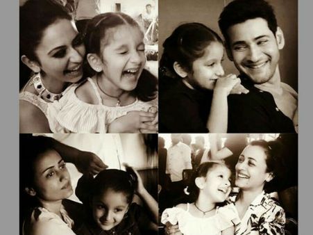 ‘స్పైడర్‌’లో మహేశ్ గారాలపట్టి.. సూపర్ స్టార్ల మధ్య సితార.. రేర్ ఫోటోస్..