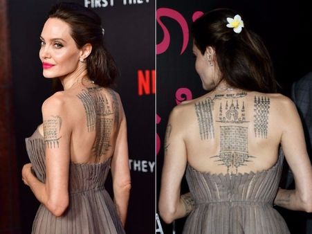 పిచ్చెక్కిపోతున్నారు: ఆమె వీపుమీద పచ్చబొట్టులో ఏముందీ??