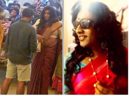 లేడీ గెటప్ అద్దిరింది: రఫ్ అండ్ టఫ్ హీరో అందాలభామ గెటప్ లో