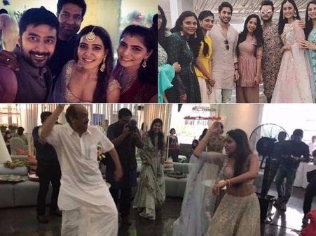 చైతు-సమంత పెళ్లి వేడుక: సురేష్ బాబు డాన్స్.... సినీ ప్రముఖుల సందడి (ఫోటోస్)